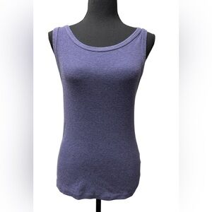 J. Crew Blue Waffle Knit Scoop Neck Sleeveless Tank Top Base Layer -Size M